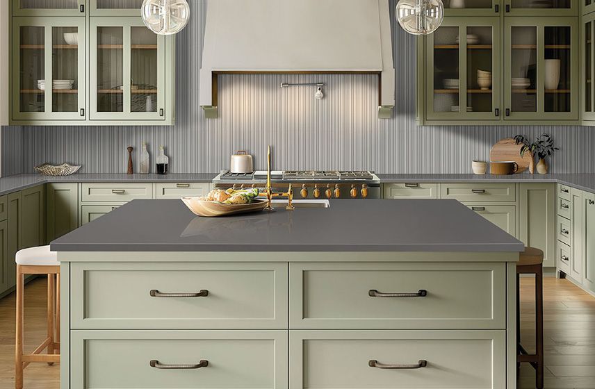 kitchen hardware and fluted tile