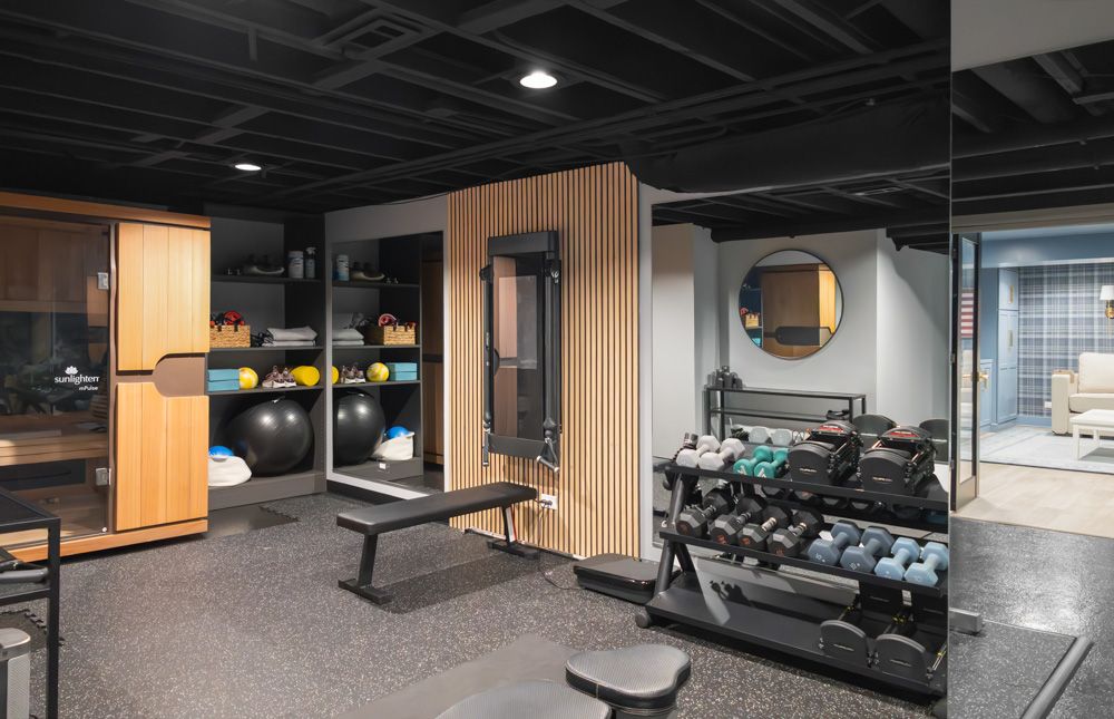 home gym basement remodel