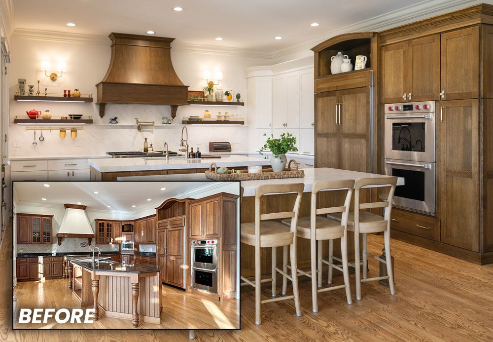 kitchen remodel before and after